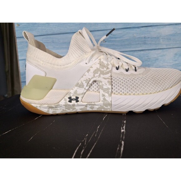 Under Armour Project Rock 4 Men\'s White Camo Lifting Shoes Sz 13 main image 5